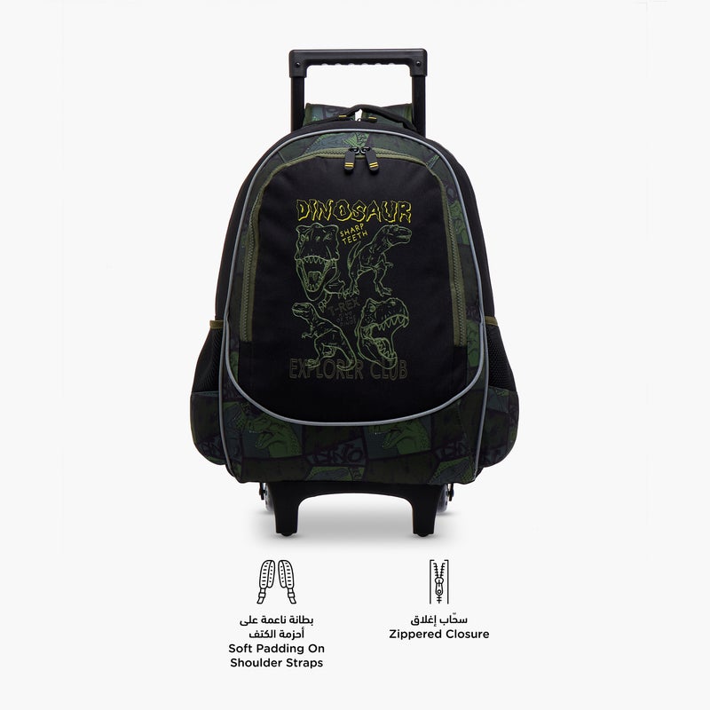 LIFESTYLE Dinosaur Trolley Bag for Boys - Image 4